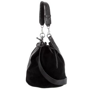 All Saints suede bucket bag